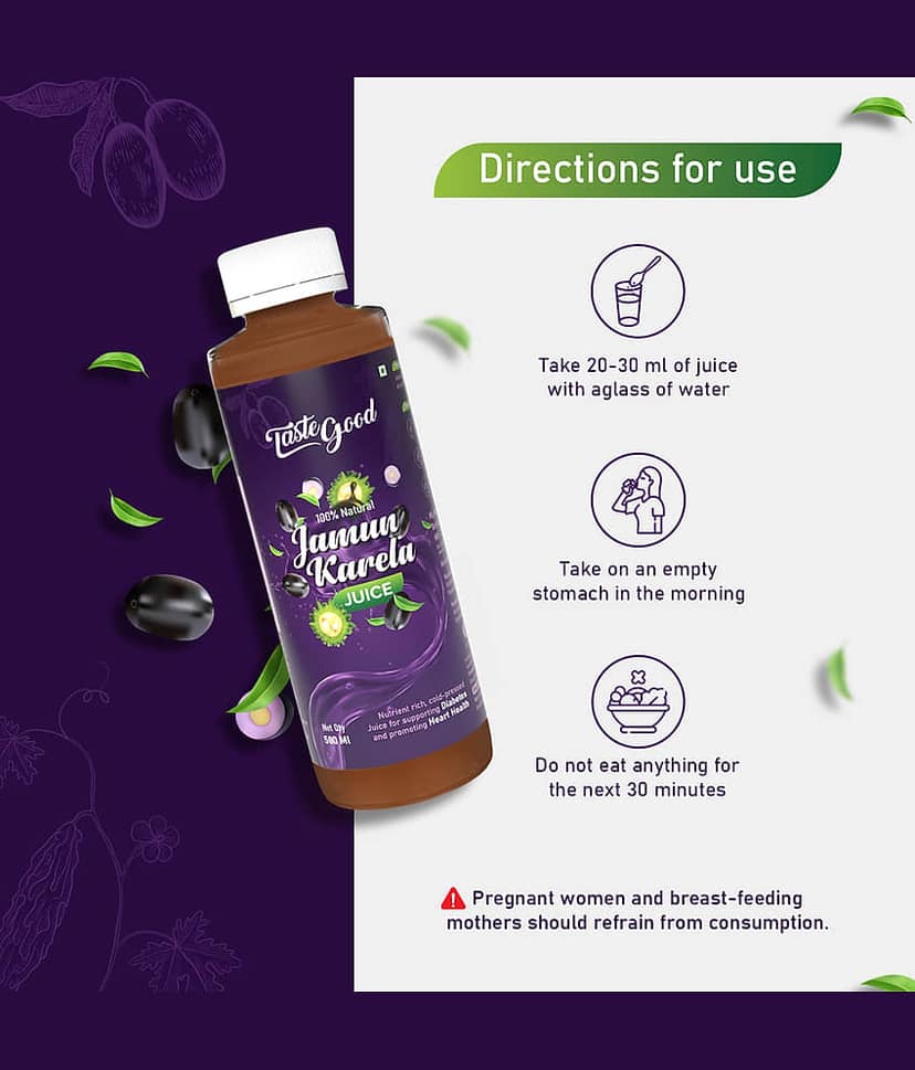 Taste Good Karela & Jamun Vegetable Juice 1000 ml view 3