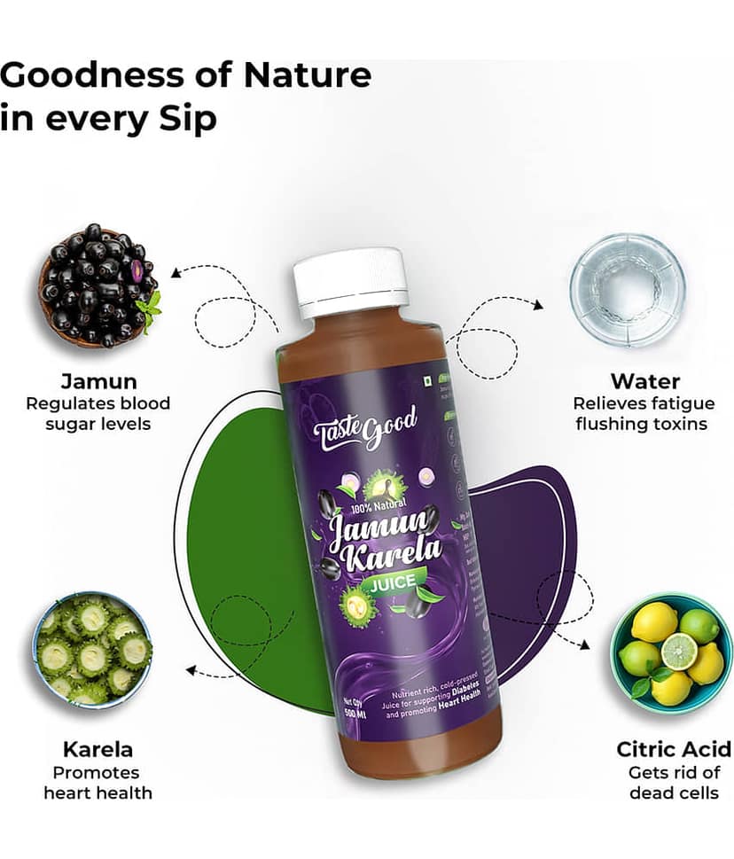 Taste Good Karela & Jamun Vegetable Juice 1000 ml view 4