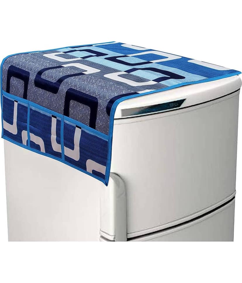 Exopick PVC Multicolor 3 Fridge Mats+1 Fridge Handle Cover + 1 Fridge Top Cover (Size - 36 X 24 In) view 2