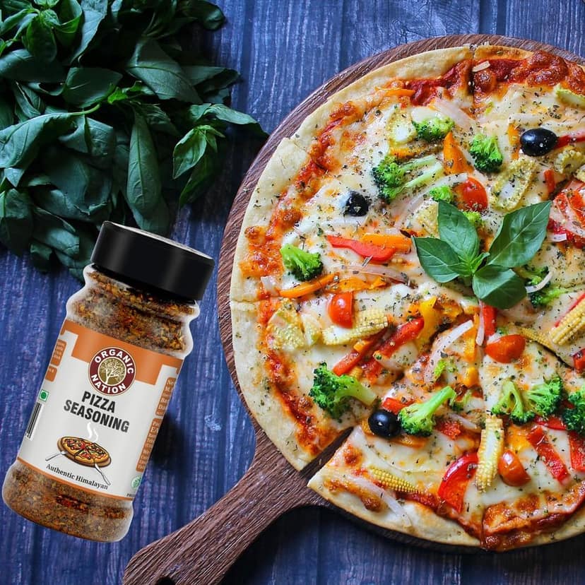 Organic Nation Pizza Seasoning 80g (Pack of 2) | Authentic Italian Herb Blend | Natural & Aromatic | Perfect for Pizza, Pasta, Garlic Bread view 4