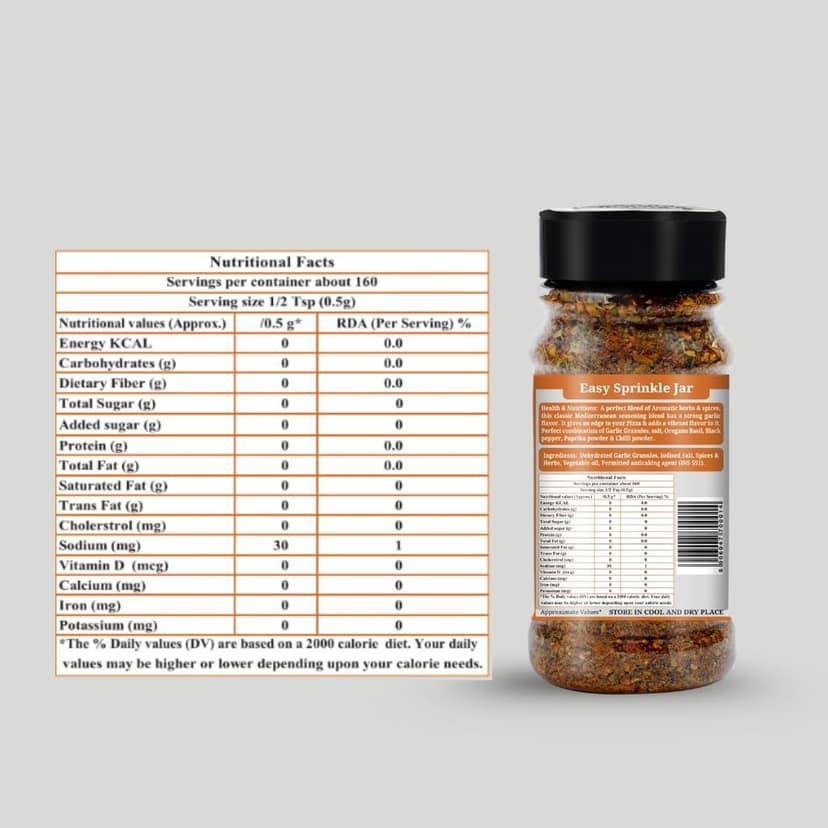Organic Nation Pizza Seasoning 80g (Pack of 2) | Authentic Italian Herb Blend | Natural & Aromatic | Perfect for Pizza, Pasta, Garlic Bread view 5