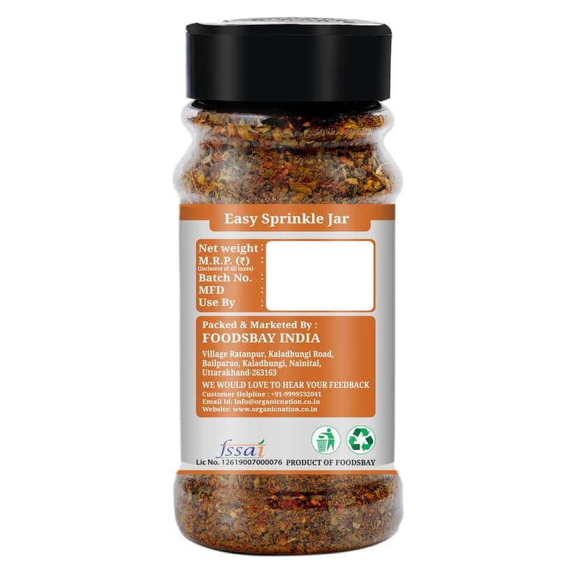 Organic Nation Pizza Seasoning 80g (Pack of 2) | Authentic Italian Herb Blend | Natural & Aromatic | Perfect for Pizza, Pasta, Garlic Bread view 7
