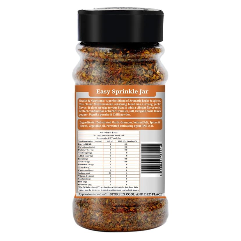 Organic Nation Pizza Seasoning 80g (Pack of 2) | Authentic Italian Herb Blend | Natural & Aromatic | Perfect for Pizza, Pasta, Garlic Bread view 8