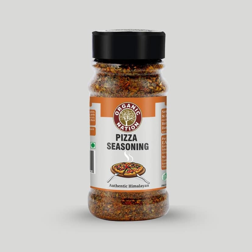 Organic Nation Pizza Seasoning 80g (Pack of 2) | Authentic Italian Herb Blend | Natural & Aromatic | Perfect for Pizza, Pasta, Garlic Bread view 9