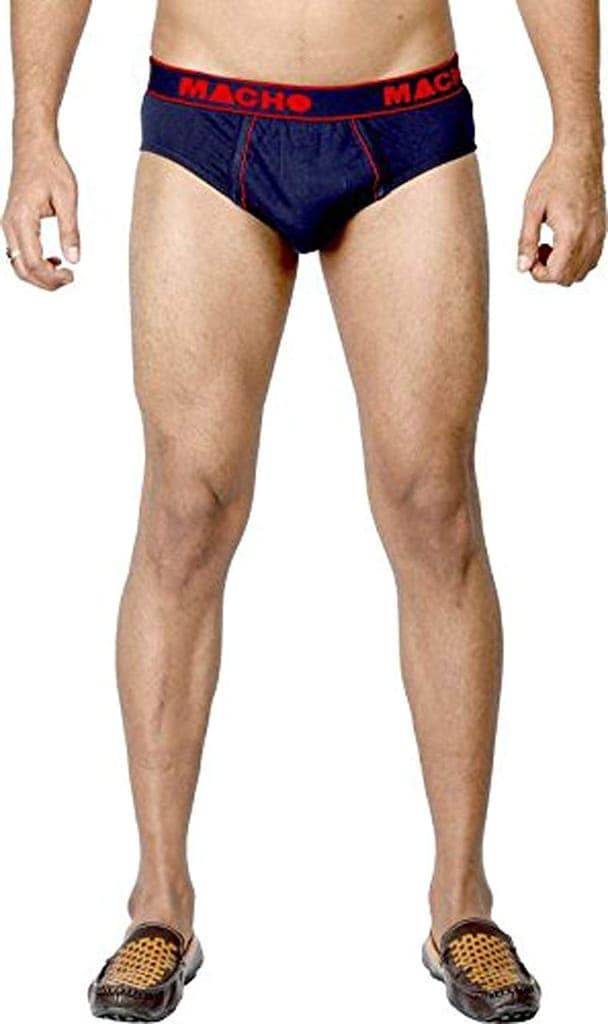 Macho Smart Cut Mens Cotton Brief Multicolor, Pack of 2 view 4