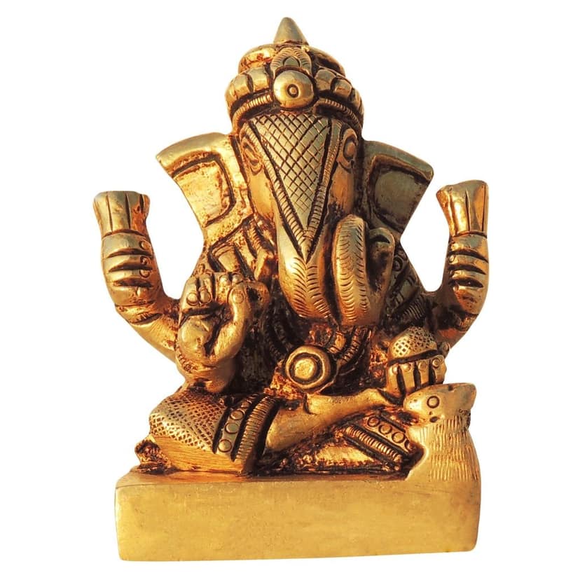 Brass Showpiece Ganesh Ji God Idol Statue (BSMAS1610 E) view 2