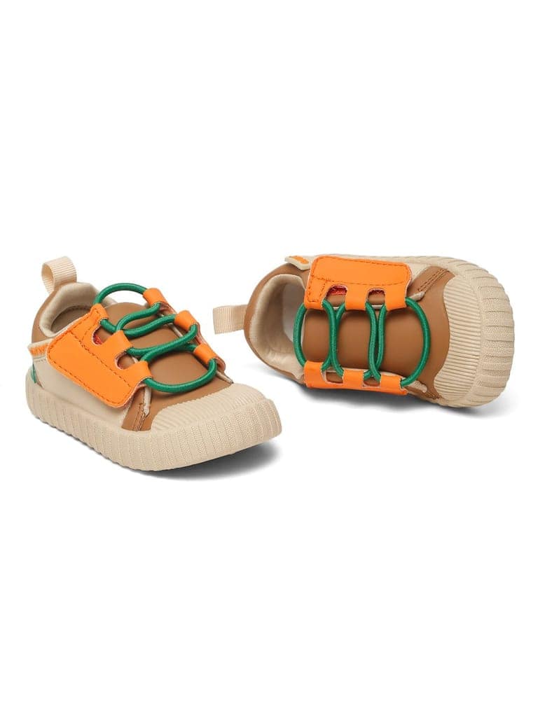 POCO Toddlers' Comfortable & LightWeight Lace-Free Sneakers - Brown (Unisex) view 8