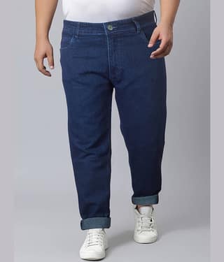 JB JUST BLACK Regular Fit Cuffed Hem Men's Jeans - Blue ( Pack of 1 )