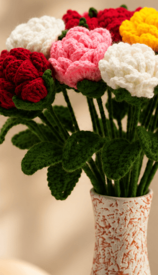 Handmade Decorative Flowers for Home Decoration and Gifting view 3