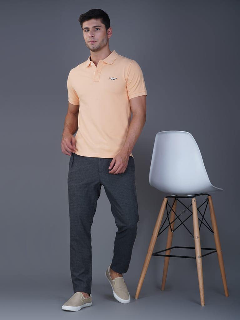 Solid Polo Shirt - BEACH SAND view 4