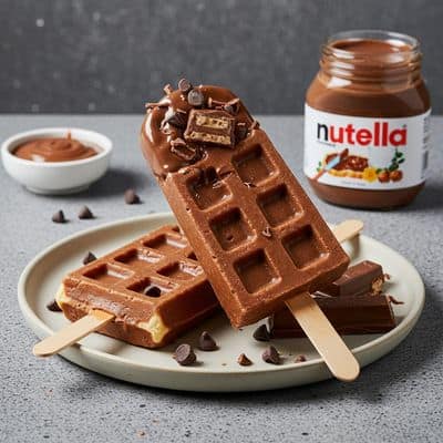 Kit Kat Nutella Waffle Popsicle