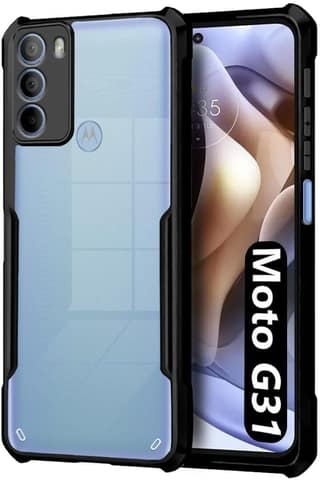 PLUGTECH Slim Shockproof Case | Matte Black Soft | Drop Protection | Precise Cutouts | Premium Mobile Cover for Moto G31, G41