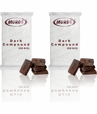 Morde Dark Chocolate Compound Slab (CO-D15) Dark Chocolate 400 g