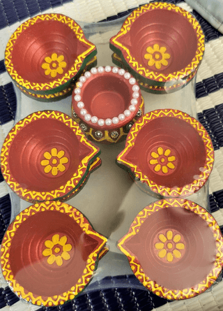 A set of diyas