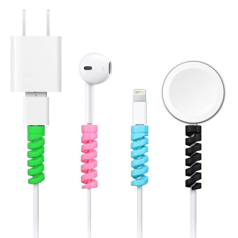 Spiral Charger Spring Cable Protector Data Cable Saver (Pack of 4) view 4