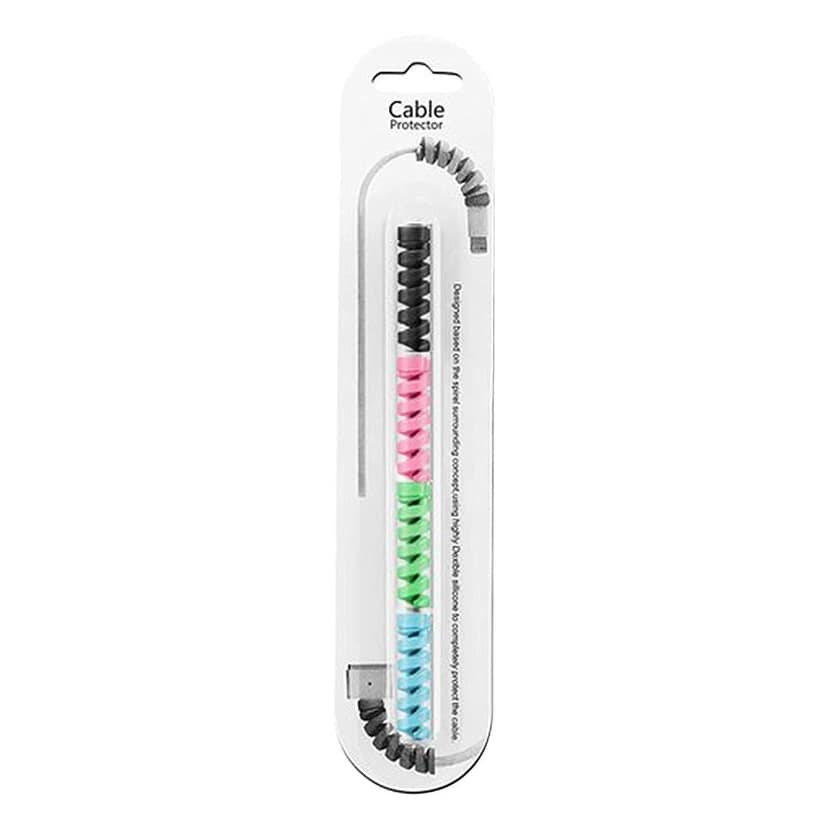 Spiral Charger Spring Cable Protector Data Cable Saver (Pack of 4) view 6