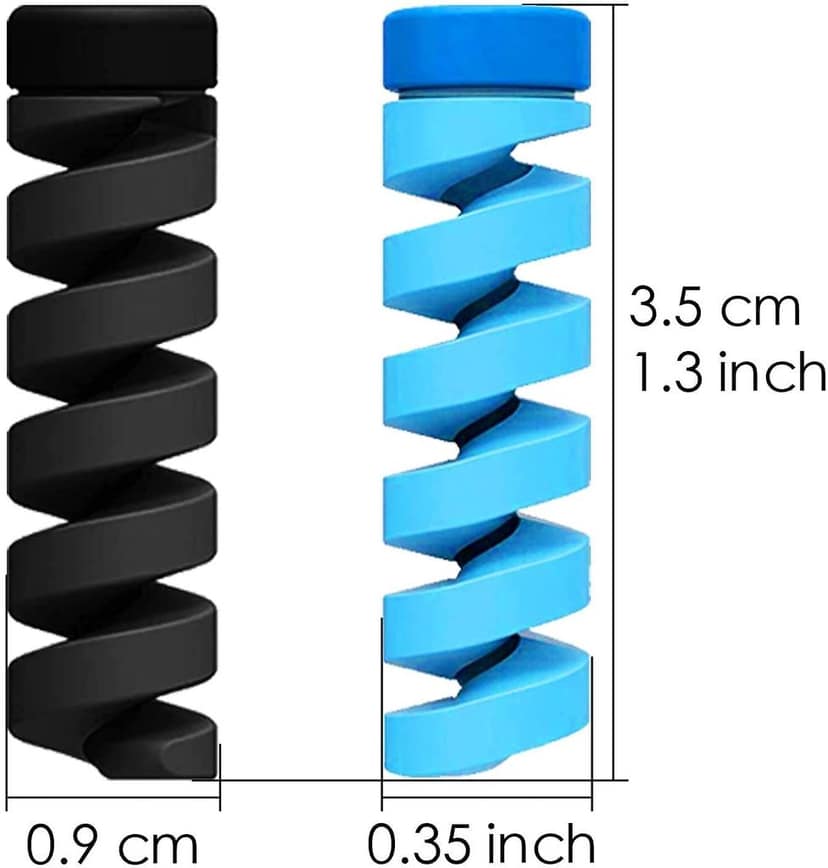 Spiral Charger Spring Cable Protector Data Cable Saver (Pack of 4) view 8