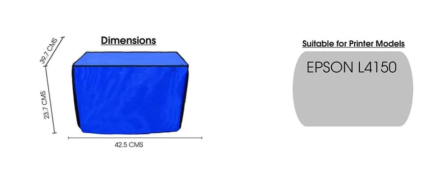 Palap Super Premium Dust Proof Printer Cover for Epson L4150 All-in-One Wireless Ink Tank Colour (Blue) view 6