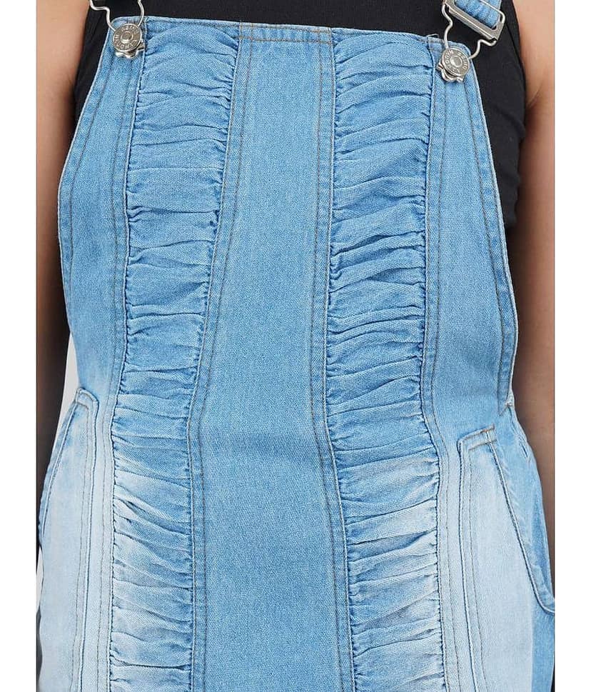 Being Naughty Girls Denim Dungarees ( Pack of 1 , Blue ) view 2