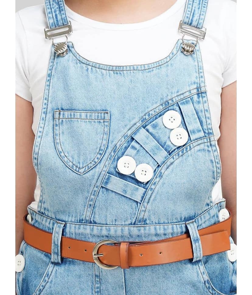 Being Naughty Girls Denim Dungarees ( Pack of 1 , Blue ) view 2