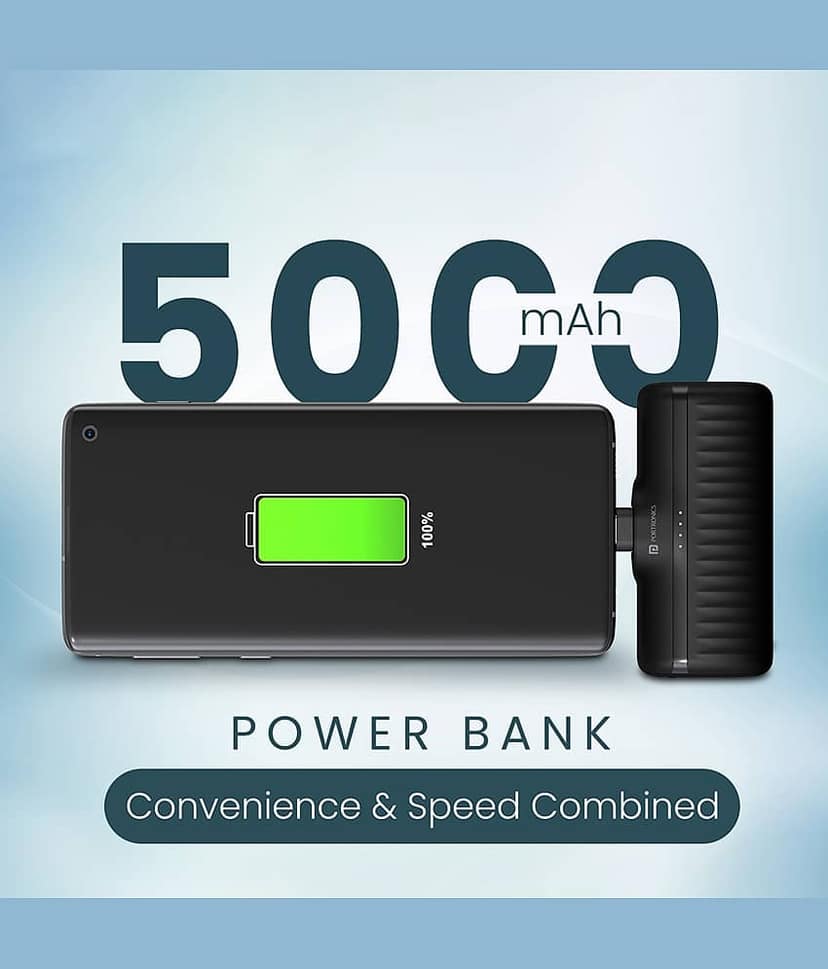 Portronics 5000 -mAh 5V/2A Li-Polymer Power Bank view 2