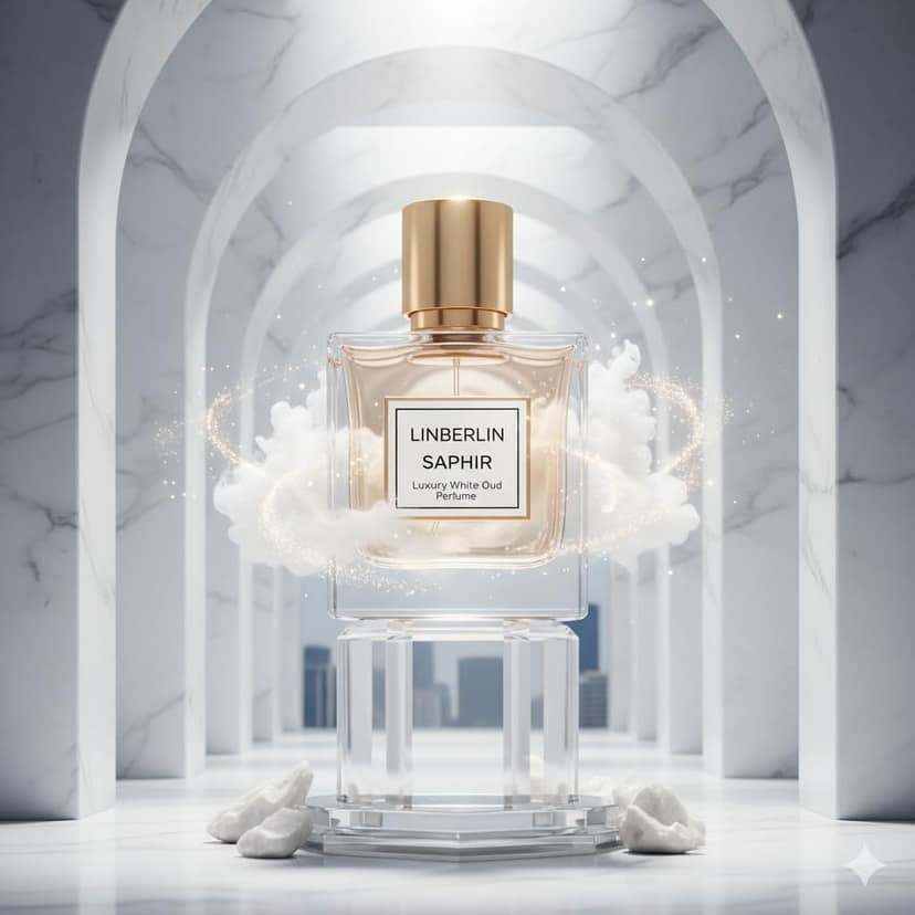 Luxury White Oud Perfume : LinBerlin Saphir - Long Lasting White Oudh Perfume for Men and Women view 2