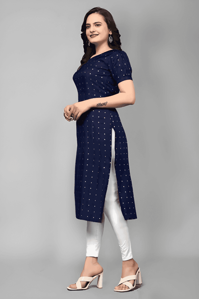 Stylish Women Kurti with Attractive Design, Latest Indian Ethnic Fashion, Elegant Everyday Wear for Office, College and Special Occasions view 2