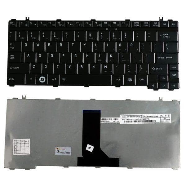 Toshiba Laptop Keyboard Replacement for Satellite U400 U405 U500 Series