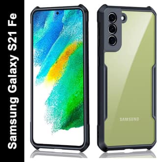 PLUGTECH Slim Shockproof Case | Matte Black Soft | Drop Protection | Precise Cutouts | Premium Mobile Cover for Samsung Galaxy S21 FE