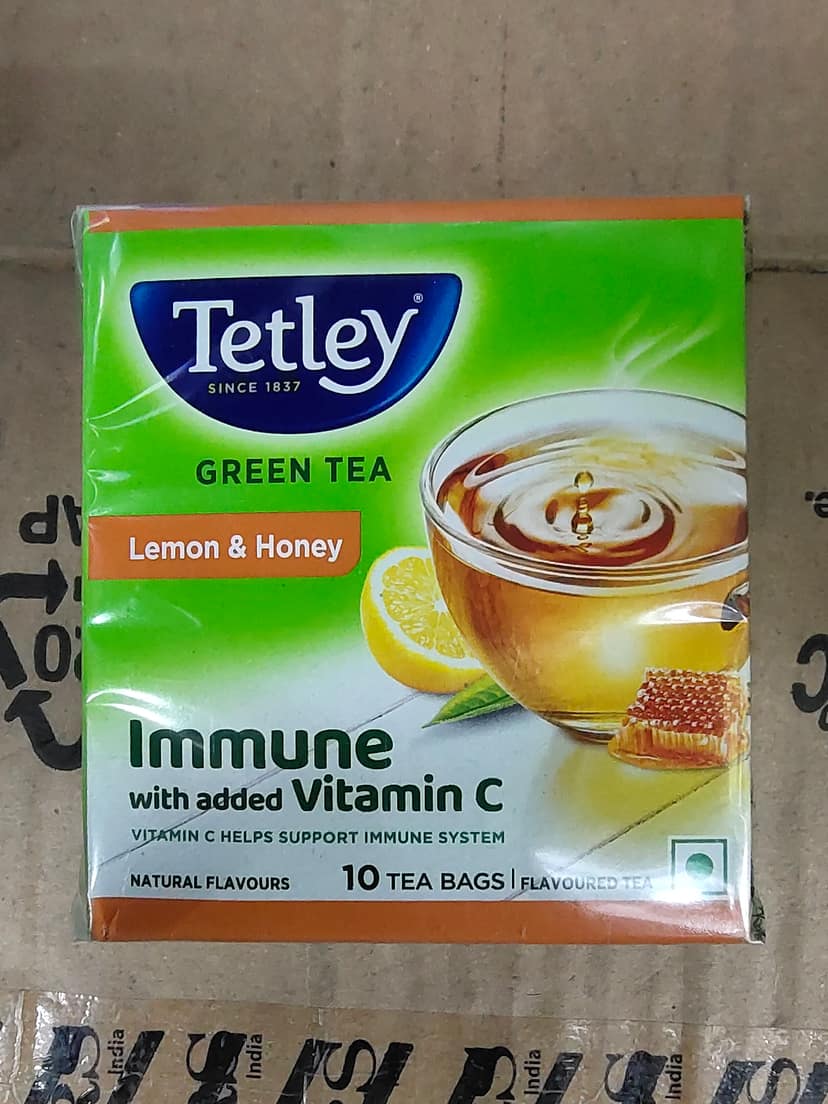 Tetley green tea lemon & honey