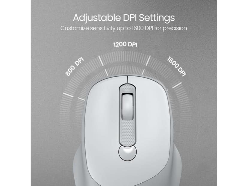 Portronics Toad 35 2.4 GHz Wireless, Adjustable DPI, Noise-free Clicks, Power Switch view 4