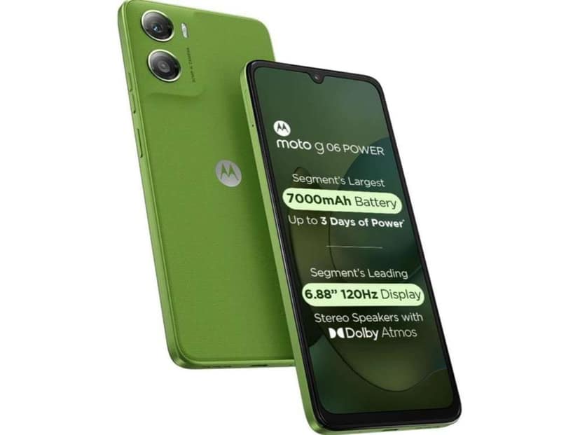 Motorola G06 Smartphone, 4GB RAM, 64GB Storage - Pantone Tendril view 2