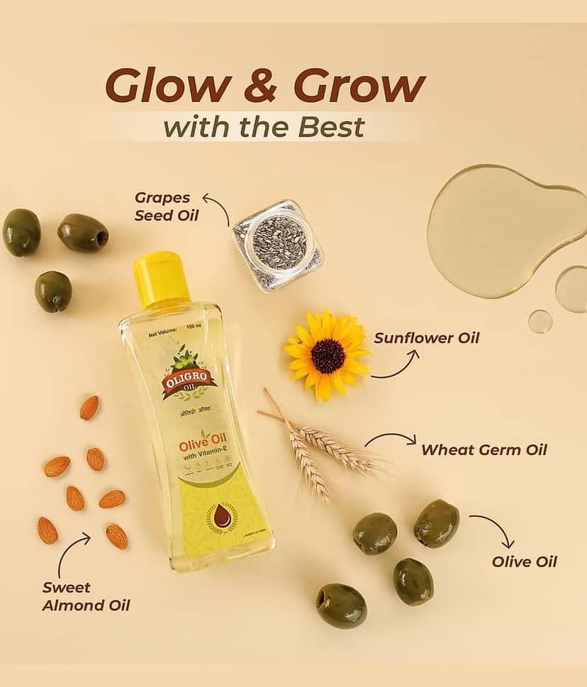 Oligro Olive Oil With Vitamin E 100 Ml (Pack Of 2) view 2