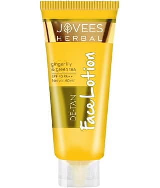 Jovees Herbal De-Tan Lotion SPF 40 PA++ UVA/UVB Protection For All Skin Types 60ml (Pack of 1)