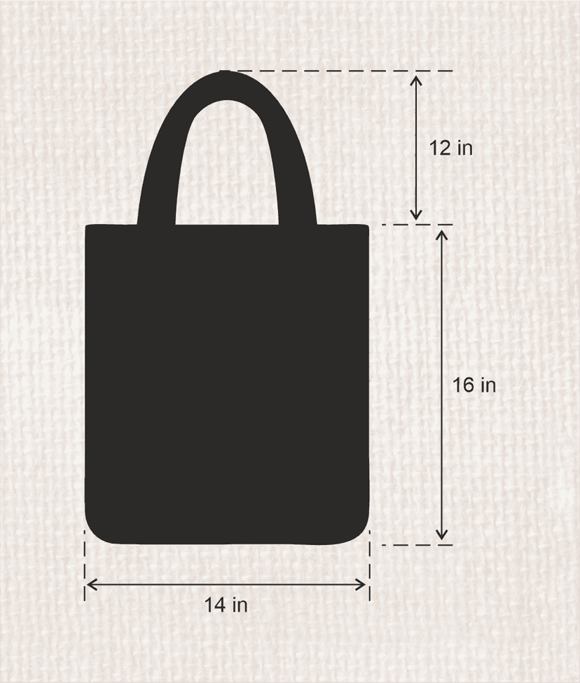 Prakrut India Cotton Canvas Tote Bag with Zipper & Inner Pocket, Cute Kitten Art Print view 4
