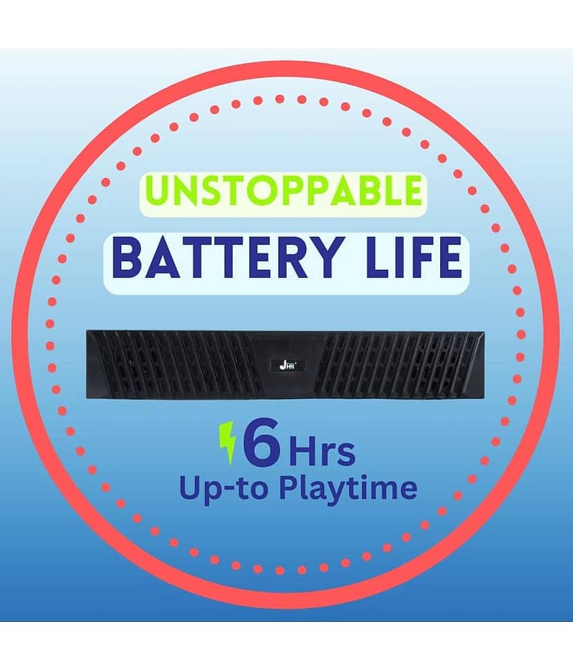 jhn JHN-472 10 W Bluetooth Speaker Bluetooth V 5.1 with USB,SD card Slot Playback Time 12 hrs Red view 2