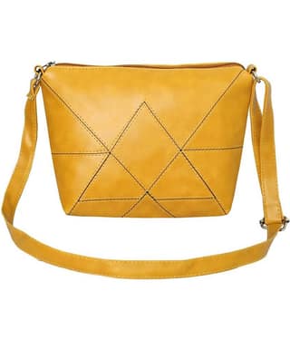 Leather Land Sling Bag P.U. Set of 1 ( Gray )