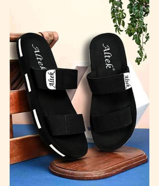 Altek Black Men's Slide Flip Flop