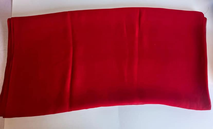 Red Chiffon Fabric by the Yard for Sewing, Apparel, and Home Decor view 3