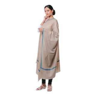 Handwoven Pashmina Stole\t1TTXGENCH12721_BROWN