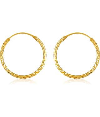 Vighnaharta Shimmering Bejeweled Alloy Gold Bali Earring for Women and Girls VFJ1369ERG