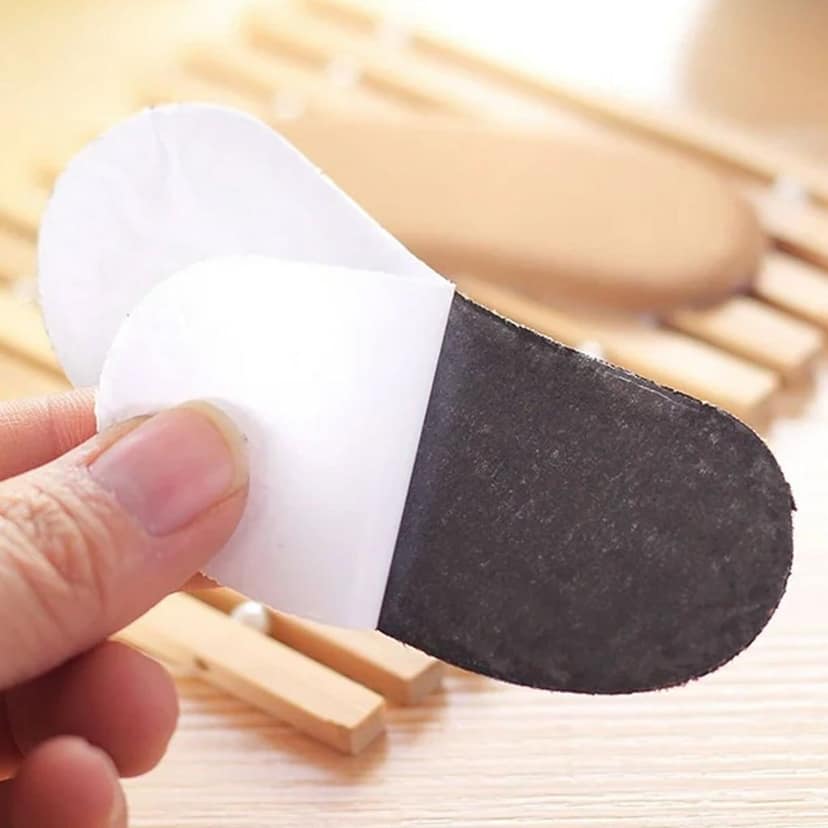 Fabric Sticky Shoe Back Heel Insoles Protector Liner Pads (1 Pair) view 3