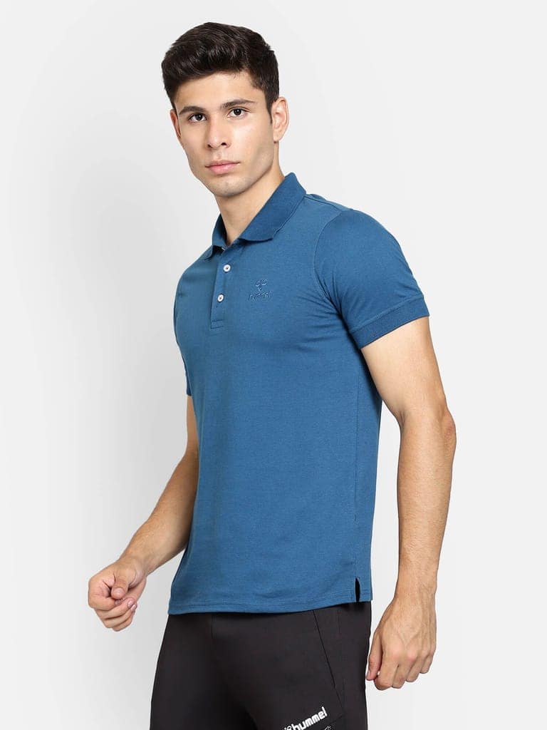 Ascon Polo Neck Cotton Rich Half Sleeve Solid Regular fit Cottonpoly T-shirt for Men Comfortable soft Breathable Fabric Stretchable for Everyday Use Ideal for Casual wear and officewear view 3
