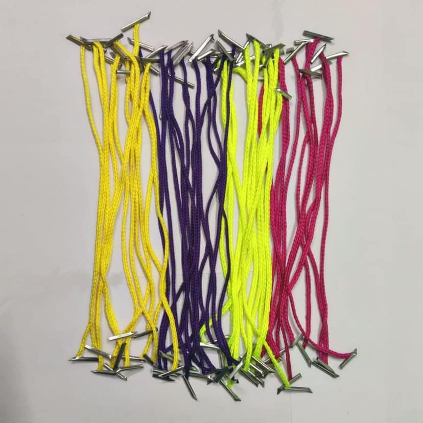Multi-Colour Office Paper File Clip Tag � 8 Inch (Pack of 120) � Cotton Binding Lace with Tin Tags | Standard Length File Knots Thread for Office & School � Cotton Treasury Tags for Office Files