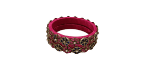 Pink and Green Bangle Set