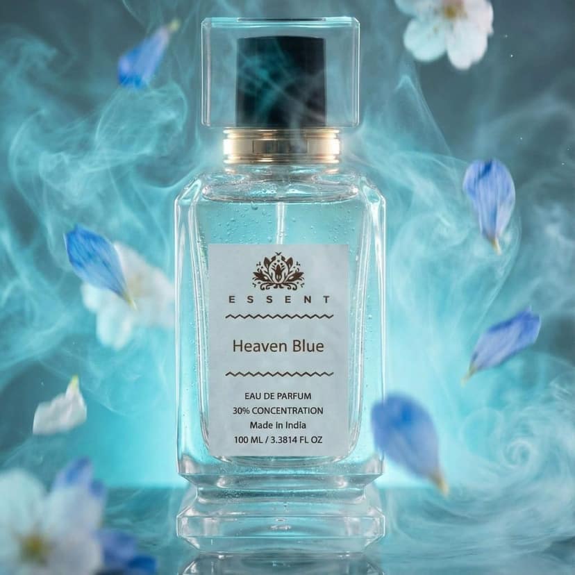 Essent Perfumes Heaven Blue Eau de Parfum (EDP) – Fresh Aquatic Long Lasting Perfume – Unisex Fragrance view 3