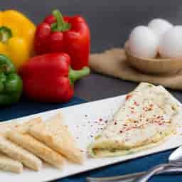 Egg Whites Veggie Omelette [128 Kcal]