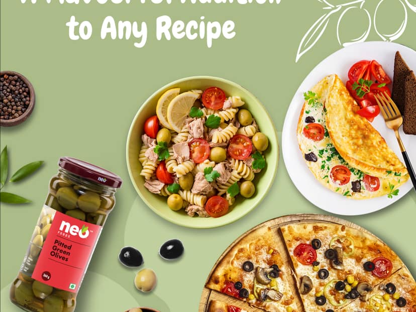 Neo Foods Pitted Green Olives 360g view 3