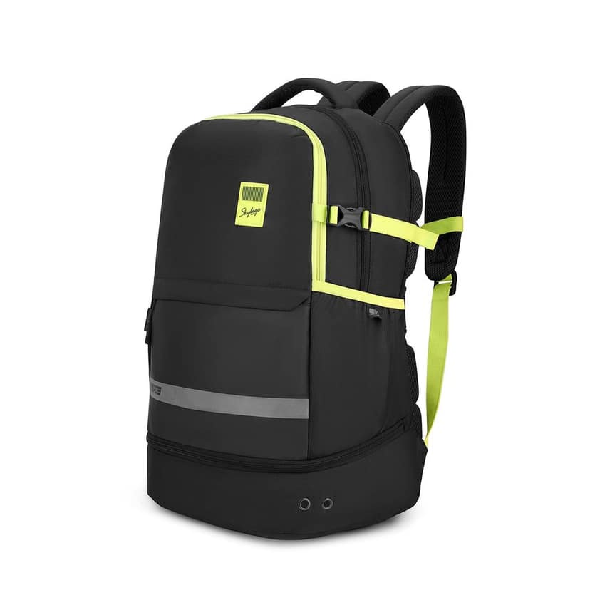 Basecamp 17 Inch Compatible Laptop Backpack 40L | 3 Compartments with Quick-Access Front Pocket & Rain Cover | Tablet Sleeve & Side Bottle Pocket | Office & Travel Backpack for Men & Women view 2
