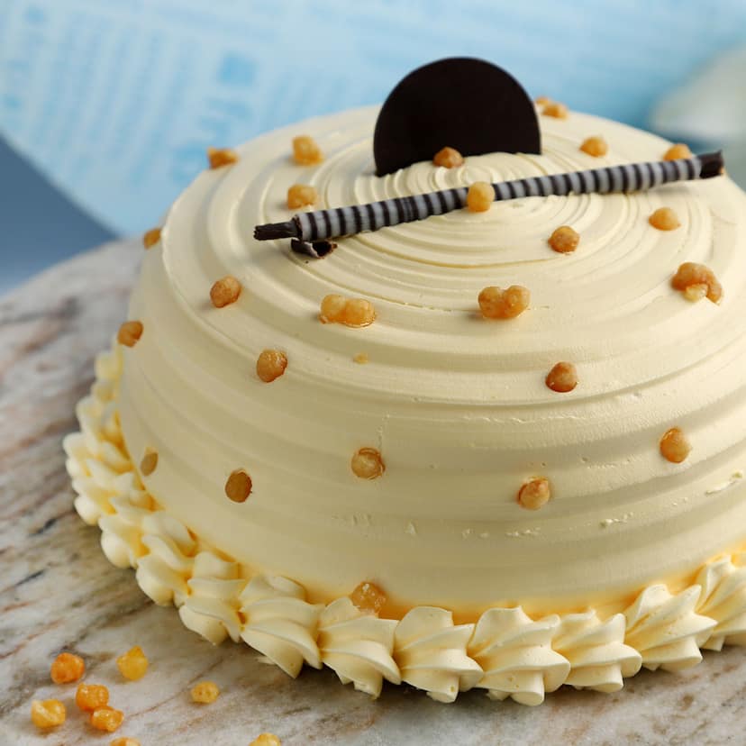Heavenly Butterscotch Cream Cake Half Kg view 2